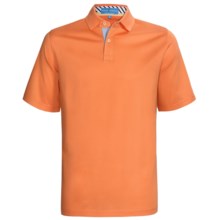Fairway & Greene Pureformance Grenville Lisle Polo Shirt - Short Sleeve (For Men) in Tangerine - Closeouts