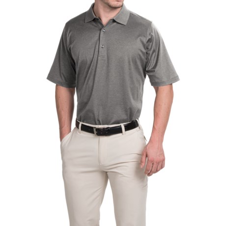 Fairway and Greene Signature Solid Lisle Polo Shirt Mercerized Cotton, Short Sleeve (For Men)