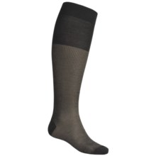 Falke Fine Shadow Knee-High Socks - Merino Wool-Cotton (For Men and Women) in Brown - Closeouts