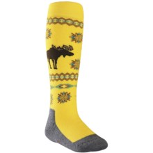 Falke Moose Knee-High Ski Socks - Heavyweight, Wool Blend (For Kids and Youth) in Yellow - Closeouts