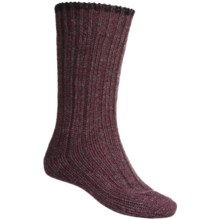 Falke Ribbed Boot Socks - Wool Blend (For Men) in Wine - Closeouts