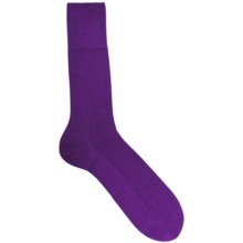 Falke Ribbed Classic Pure Egyptian Cotton Socks (For Men) in Petunia - Closeouts