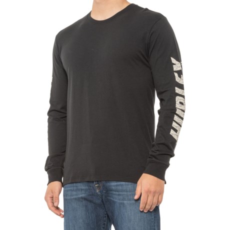 Hurley Fastlane Tiger T-Shirt - Long Sleeve (For Men) - BLACK (2XL )