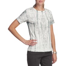 FDJ French Dressing Arabesque Print T-Shirt - Short Sleeve (For Women) in Grey - Closeouts