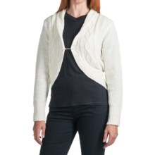 FDJ French Dressing Cable-Knit Cardigan Sweater - Hat Included (For Women) in Cream - Closeouts