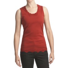 FDJ French Dressing Cotton Jersey Camisole - Lace Trim (For Women) in Burnt Red - Closeouts