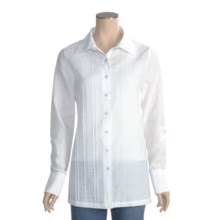 FDJ French Dressing Cotton Tunic Shirt - Long Sleeve (For Women) in White - Closeouts