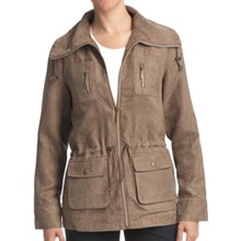 FDJ French Dressing Drawstring Jacket - Faux Suede (For Women) in Taupe - Closeouts