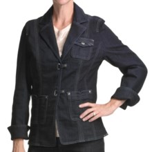 FDJ French Dressing Euro Denim Blazer (For Women) in Blue/Black - Closeouts