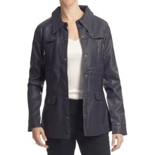 FDJ French Dressing Faux-Leather Jacket (For Women) in Plum - Closeouts