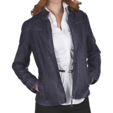 FDJ French Dressing Faux-Leather Jacket (For Women) in Plum - Closeouts
