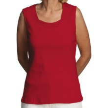 FDJ French Dressing Fooler Tank Top - Beaded Detail (For Women) in Red - Closeouts