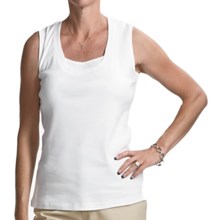 FDJ French Dressing Fooler Tank Top - Beaded Detail (For Women) in White - Closeouts