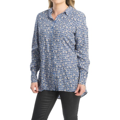 FDJ French Dressing Geo Oval Print Blouse Long Sleeve For Women