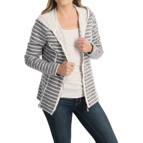FDJ French Dressing Heathered Stripe Hoodie Full Zip (For Women)