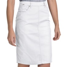 FDJ French Dressing Jean Skirt - Stretch Denim (For Women) in White - Closeouts