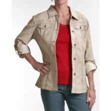 FDJ French Dressing Micro-Stripe Jacket (For Women) in Dune - Closeouts