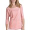 FDJ French Dressing Misty Shirt - Burnout Cotton Blend, 3/4 Sleeve (For Women) in Coral