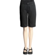 FDJ French Dressing Olivia Bermuda Shorts - Stretch Cotton (For Women) in Black - Closeouts