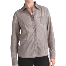 FDJ French Dressing Pigment-Dyed Woven Shirt - Long Roll-Up Sleeve (For Women) in Fern - Closeouts