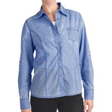 FDJ French Dressing Pigment-Dyed Woven Shirt - Long Roll-Up Sleeve (For Women) in Light Blue - Closeouts