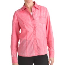 FDJ French Dressing Pigment-Dyed Woven Shirt - Long Roll-Up Sleeve (For Women) in Poppy - Closeouts