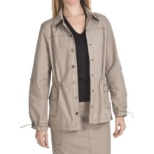 FDJ French Dressing Safari Jacket - Stretch Cotton (For Women) in Desert - Closeouts