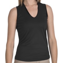 FDJ French Dressing Slimmer V-Neck Tank Top (For Women) in Black - Closeouts