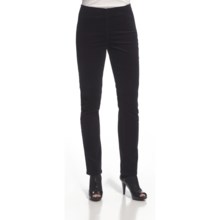 FDJ French Dressing Soft-Spun Corduroy Side-Zip Leggings - Straight Leg (For Women) in Plum - Closeouts