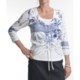 FDJ French Dressing Solid Jersey Abstract Print T-Shirt - 3/4 Sleeve (For Women)