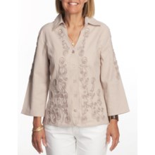 FDJ French Dressing Soutache Shirt - Long Sleeve (For Women) in Rope - Closeouts