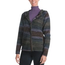 FDJ French Dressing Space-Dyed Hooded Cardigan Sweater - Full Zip (For Women) in Multi - Closeouts