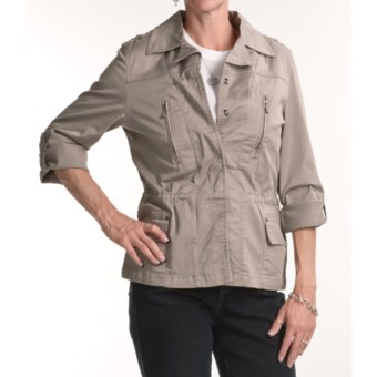 FDJ French Dressing Summer Chino Jacket (For Women) in Mushroom