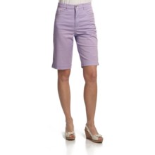 FDJ French Dressing Suzanne Bermuda Shorts - Detailing Rivets (For Women) in Wisteria - Closeouts