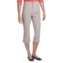 FDJ French Dressing Suzanne Nantucket Stripe Capris (For Women) in Tan - Closeouts