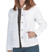 FDJ French Dressing Textured Cotton Jacket (For Women) in White - Closeouts