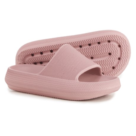 Cushionaire Feather Slide Sandals (For Girls) - BLUSH (3C )