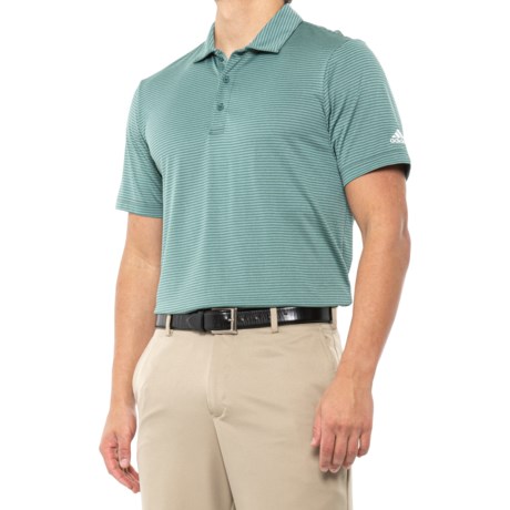 Adidas Feeder Stripe Polo Shirt - Short Sleeve (For Men) - CLEAR MINT (M )