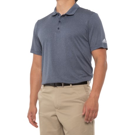 Adidas Feeder Stripe Polo Shirt - Short Sleeve (For Men) - NAVY (M )