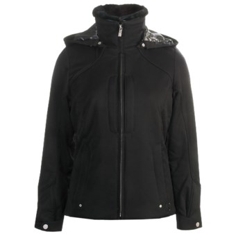 Fera Bianca Jacket - Insulated, Faux-Fur-Lined Collar (For Women) in Black