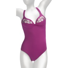 Feraud Paris Gathered Swimsuit - Underwire, 1-Piece (For Women) in 046 Magenta - Closeouts