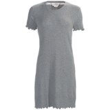 Feraud Paris Rib-Knit Nightshirt - Short Sleeve (For Women)