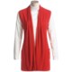 Fever Open-Front Sweater - Sleeveless (For Women)