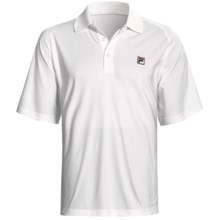 Fila Essenza Color-Blocked Tennis Polo Shirt - Short Sleeve (For Men) in White/Turkish Sea - Closeouts