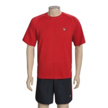 Fila Essenza Tennis Shirt - Colorblocked, Short Sleeve (For Men) in Chinese Red/White - Closeouts