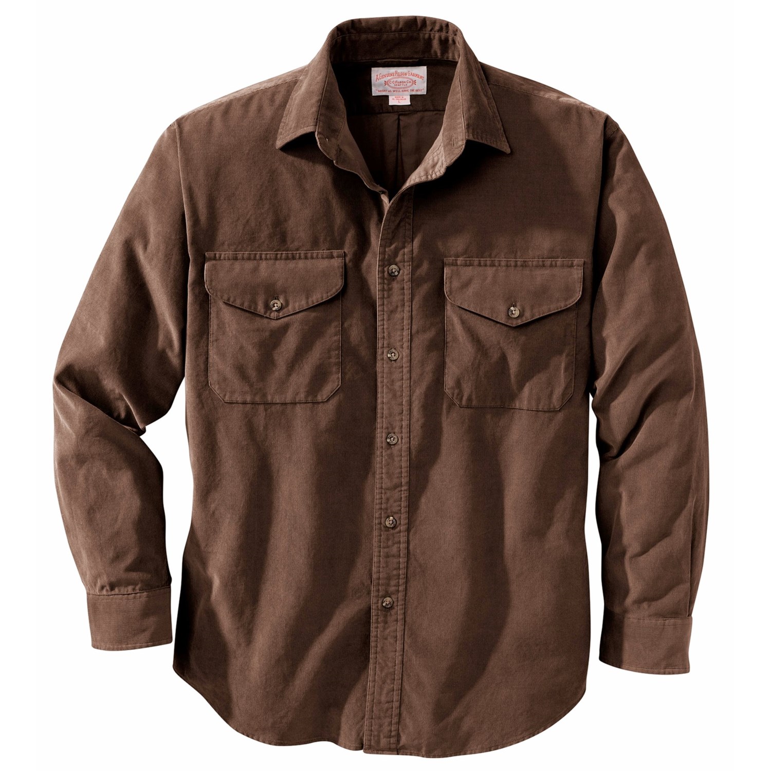 big corduroy shirt