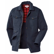 Filson Antique Tin Cloth Barn Coat - Cotton Canvas (For Men) in Navy - Closeouts
