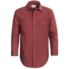 Filson Antique Tin Cloth Shirt - Long Sleeve (For Men) in Burgundy - Closeouts