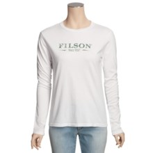 Filson Better Outdoor T-Shirt - Cotton Jersey, Long Sleeve (For Women) in White - Closeouts