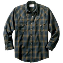 Filson Diablo Western Shirt - Merino Wool, Long Sleeve (For Men) in Blue Multi - Closeouts